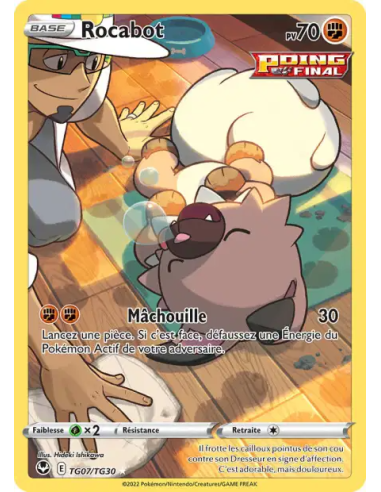 Rocabot TG07-TG30 - Carte Pokémon Épée et Bouclier Tempête Argentée [FR] - Accueil | Keytwo.be votre boutique Pokémon de référen