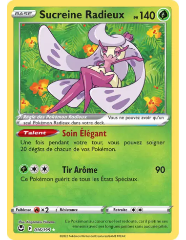 Sucreine Radieux 016-195 - Carte Pokémon Épée et Bouclier Tempête Argentée [FR] - Accueil | Keytwo.be votre boutique Pokémon de 