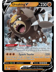 Ursaking V 102-195 - Carte Pokémon Épée et Bouclier Tempête Argentée [FR] - Accueil | Keytwo.be votre boutique Pokémon de référe