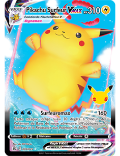 Pikachu Surfeur-VMAX 9-25 - Carte Pokémon Épée et...