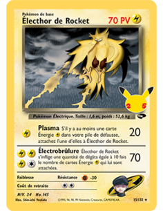 Électhor de Rocket 15-132 - Carte Pokémon Épée et...