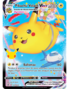 Pikachu Volant VMAX 007-025 - Carte Pokémon Épée et...