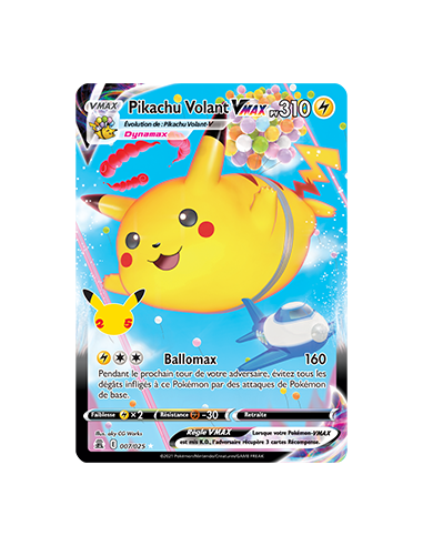 Pikachu Volant VMAX 007-025 - Carte Pokémon...