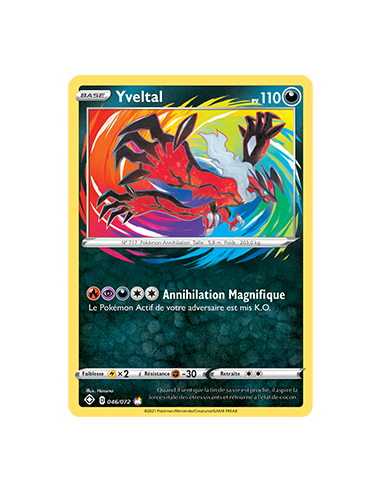 Yveltal 46-72 - Carte Pokémon Épée et Bouclier...