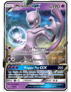 Mewtwo GX 39-73 - Carte Pokémon Soleil et Lune Légendes...