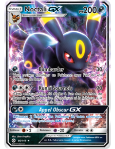 Noctali GX 80-149 - Carte Pokémon Soleil et Lune Soleil...