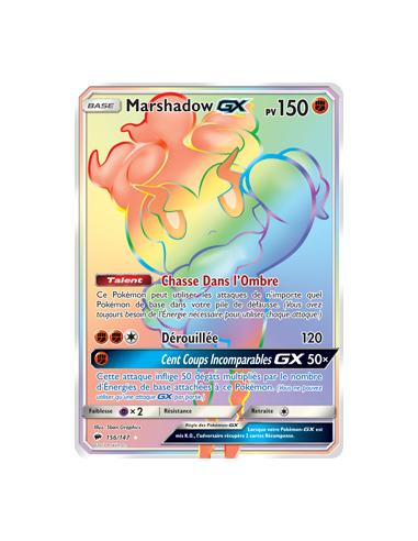 Marshadow GX 156-147 - Carte Pokémon Soleil et...