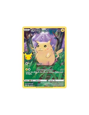 Pikachu 5-25 - Carte Pokémon Épée et Bouclier...