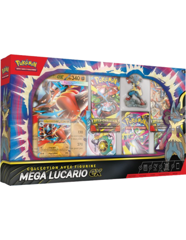 Coffret Pokémon Mega Lucario ex [FR] - Accueil | Keytwo.be votre boutique Pokémon de référence