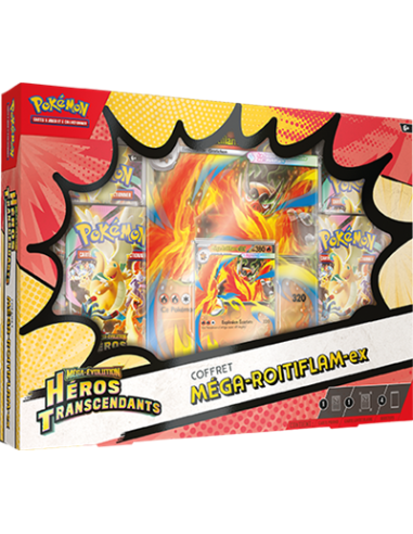 Coffret  Pokémon ME2.5 Méga Roitiflam ex [FR] - Accueil | Keytwo.be votre boutique Pokémon de référence