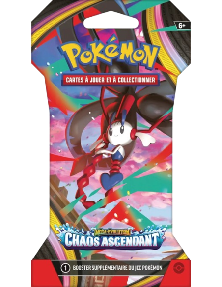 Booster blister Pokémon ME04 Chaos Ascendant [FR] - Accueil | Keytwo.be votre boutique Pokémon de référence