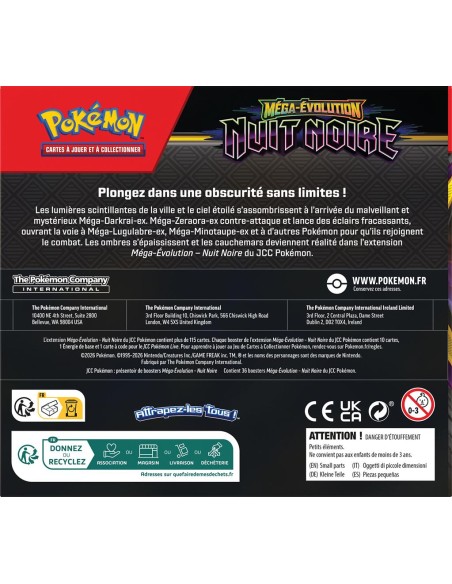 Display Pokémon ME05 Nuit Noire [FR] - Accueil | Keytwo.be votre boutique Pokémon de référence