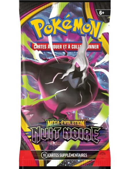 Booster blister Pokémon ME05 Nuit Noire [FR] - Produits Pokémon scellés | Keytwo.be votre boutique Pokémon de référence
