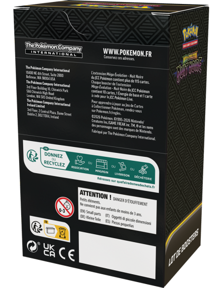 Bundle Pokémon ME05 Nuit Noire [FR] - Accueil | Keytwo.be votre boutique Pokémon de référence