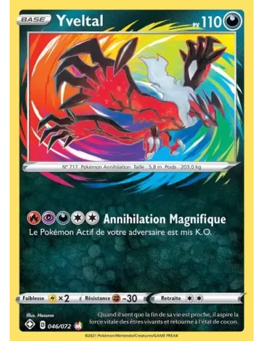 Yveltal Amazing Rare - Carte Pokémon 046/072 EB 4.5 Destinées Radieuses NEUVE FR - Cartes Pokémon Françaises | Keytwo.be votre b