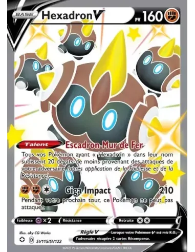 Hexadron V sv115/sv122 Shiny Destinées Radieuses EB4,5 Neuf - Cartes Pokémon Françaises | Keytwo.be votre boutique Pokémon de ré