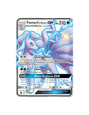 Feunard d'Alola GX FA Shiny - Carte Pokémon SV53/SV94 Destinées Occultes S&L 11.5 NEUVE FR - Cartes Pokémon Françaises | Keytwo