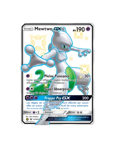 Mewtwo GX FA Shiny - Carte Pokémon SV59/SV94 Destinées Occultes S&L 11.5 NEUVE FR - Cartes Pokémon Françaises | Keytwo.be votre