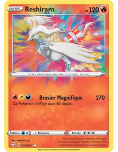 Reshiram Amazing Rare - Carte Pokémon 017/072 EB 4.5 Destinées Radieuses NEUVE FR - Cartes Pokémon Françaises | Keytwo.be votre