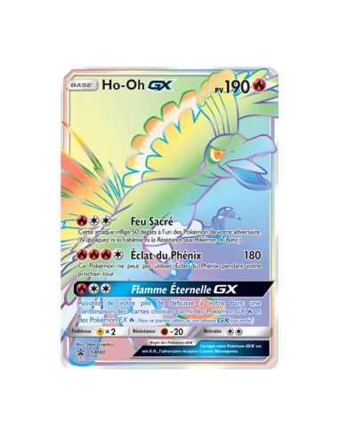 Ho-oh GX FA - Carte Pokémon SM80 Black Star Soleil et Lune S&L 3.5NEUVE FR - Cartes Pokémon Françaises | Keytwo.be votre boutiq