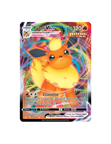 Pyroli Vmax- Carte Pokémon 018/203 Evolution Céleste E&B 7 NEUVE FR - Cartes Pokémon Françaises | Keytwo.be votre boutique Pokém