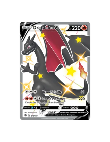 Dracaufeu V FA Shiny - Carte Pokémon 079/073 La Voie Du Maître E&B 3.5 NEUVE FR - Cartes Pokémon Françaises | Keytwo.be votre bo
