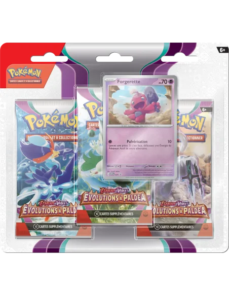 Tripack Evolutions à Paldéa EV02 FR - Tripack Pokémon | Keytwo.be votre boutique Pokémon de référence