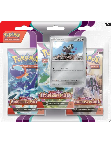 Tripack Evolutions à Paldéa EV02 FR - Tripack Pokémon | Keytwo.be votre boutique Pokémon de référence