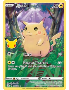 CARTE POKÉMON PIKACHU 5/25 EB7.5 - Cartes Pokémon Françaises | Keytwo.be votre boutique Pokémon de référence