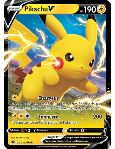 CARTE POKÉMON PIKACHU V PROMO 61 EB4.5 - Cartes Pokémon Françaises | Keytwo.be votre boutique Pokémon de référence